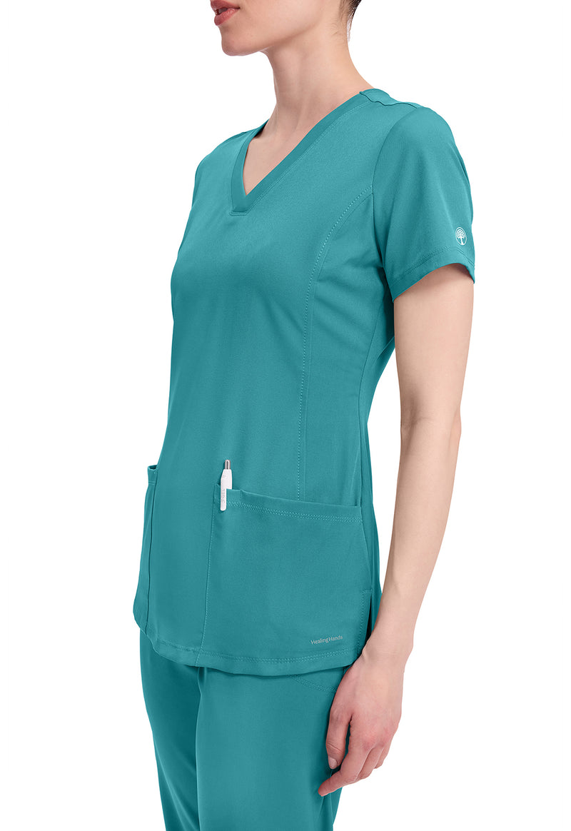 TEAL - Women's Monica Scrub Top (View 2)