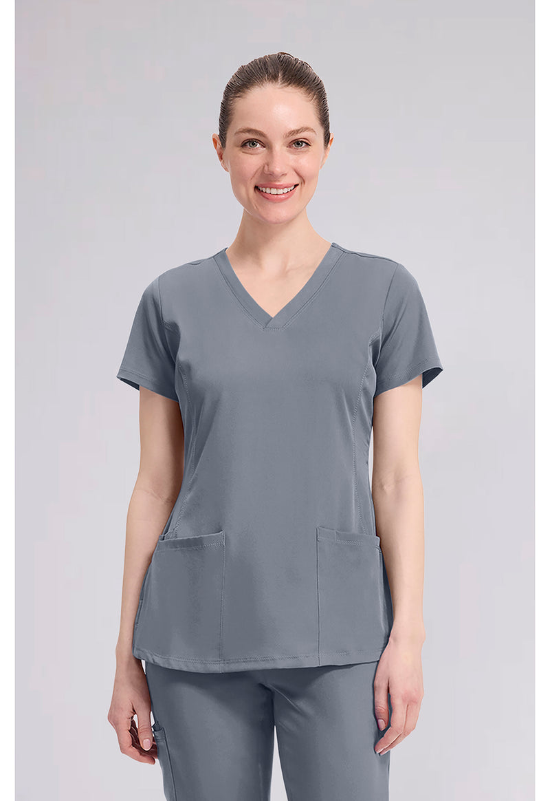Trade Winds - Healing Hands Works Women Scrub Top - Front View