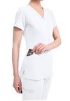 WHITE - Women's Monica Scrub Top (View 3)