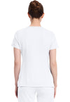 WHITE - Healing Hands Works Women Scrub Top - Back View