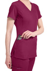 Wine - Women's Monica Scrub Top (View 3)