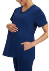 navy - Mila Maternity Top (View 2)