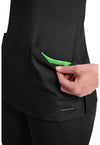 BLACK - Women's Madison Scrub Top (View 2)