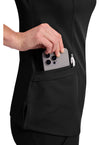 BLACK - Women's Madison Scrub Top (View 3)