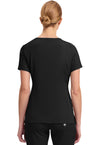 BLACK - Healing Hands Works Women Scrub Top - Back View