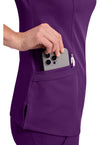 Eggplant - Women's Madison Scrub Top (View 3)
