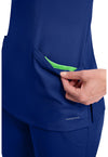 Galaxy Blue - Women's Madison Scrub Top (View 2)