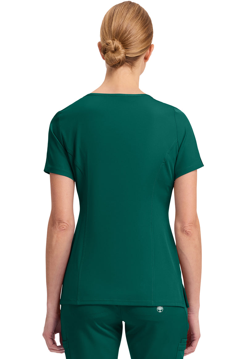 Hunter - Healing Hands Works Women Scrub Top - Back View