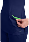Navy - Women's Madison Scrub Top (View 2)