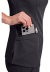 Pewter - Women's Madison Scrub Top (View 3)