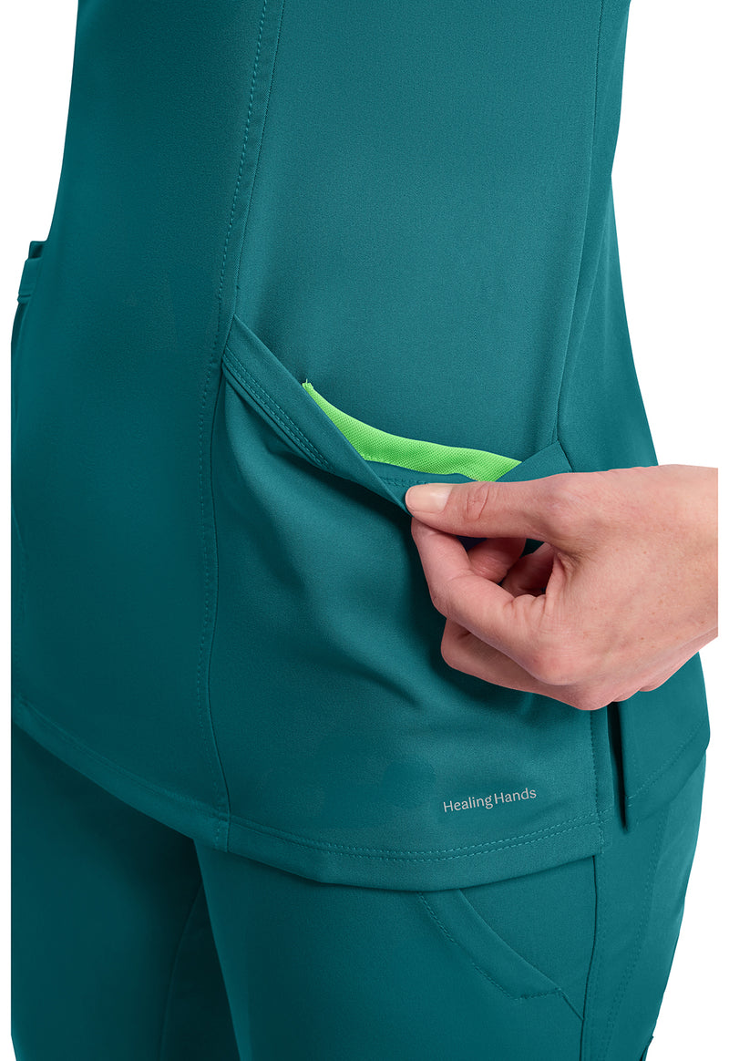 TEAL - Women's Madison Scrub Top (View 2)