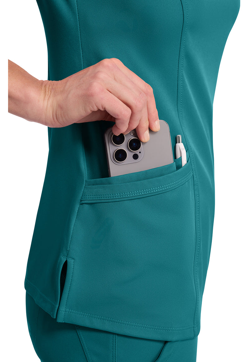 TEAL - Women's Madison Scrub Top (View 3)