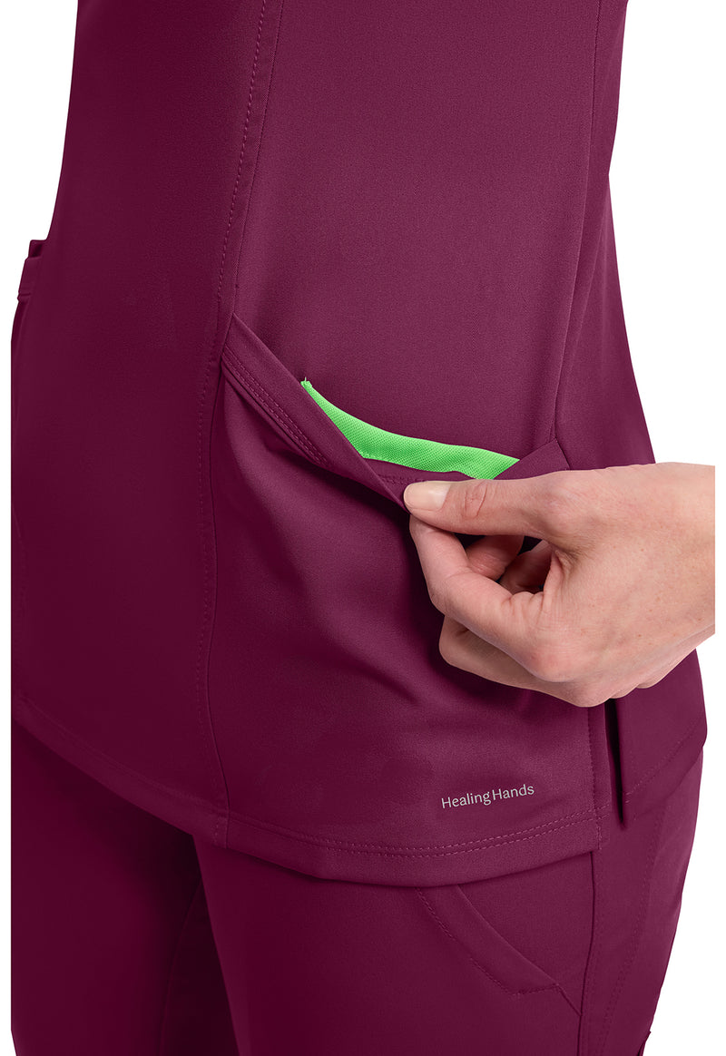 Wine - Women's Madison Scrub Top (View 2)