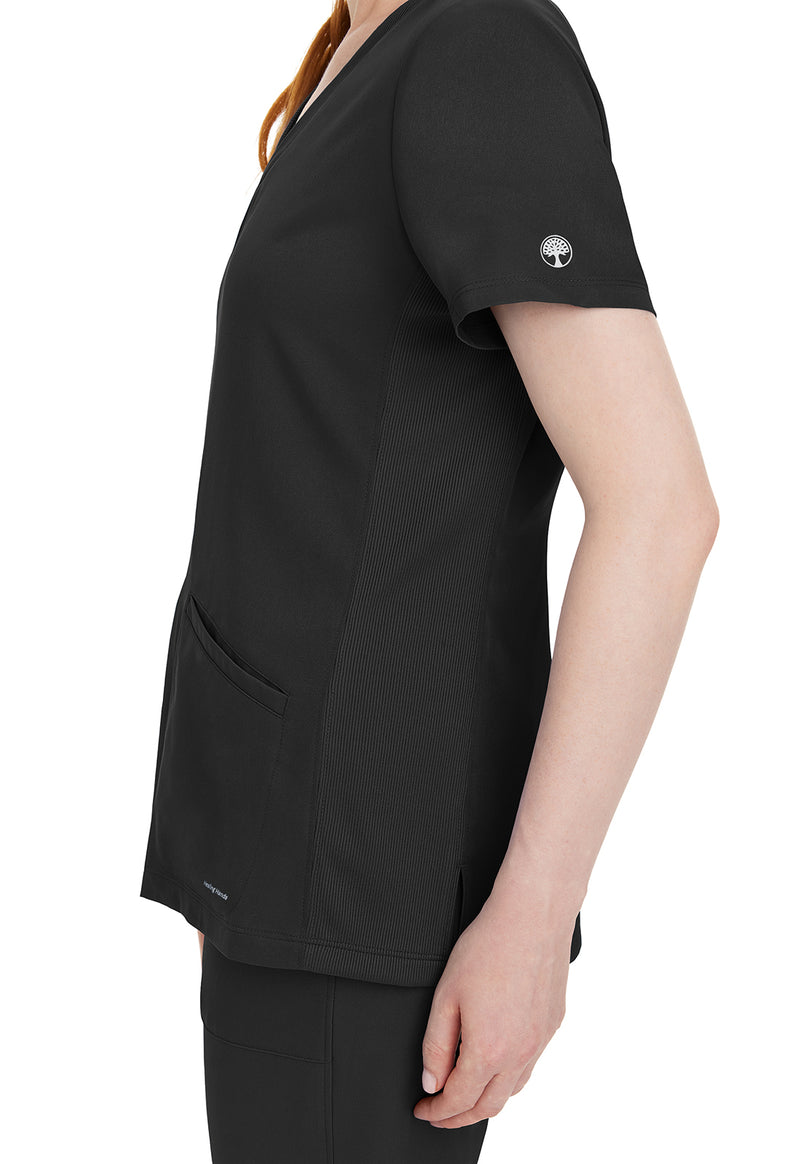 BLACK - Women's Mariah Scrub Top (View 2)