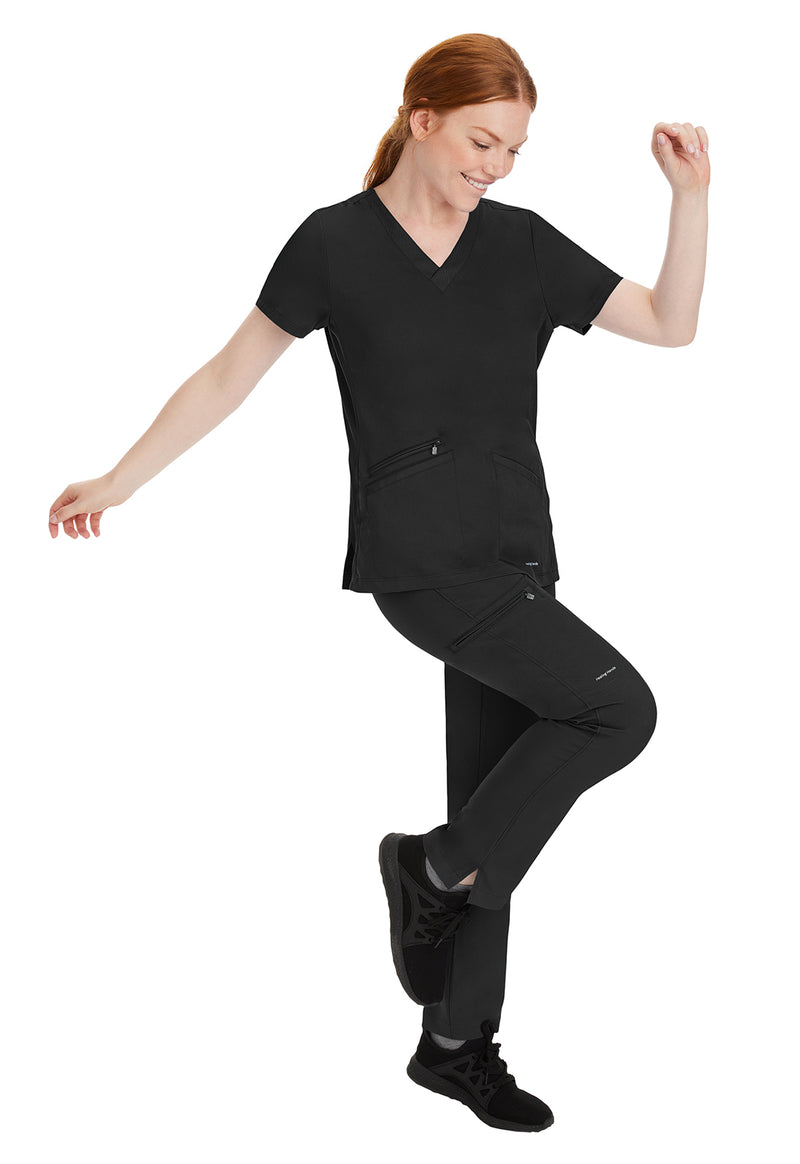 BLACK - Women's Mariah Scrub Top (View 3)