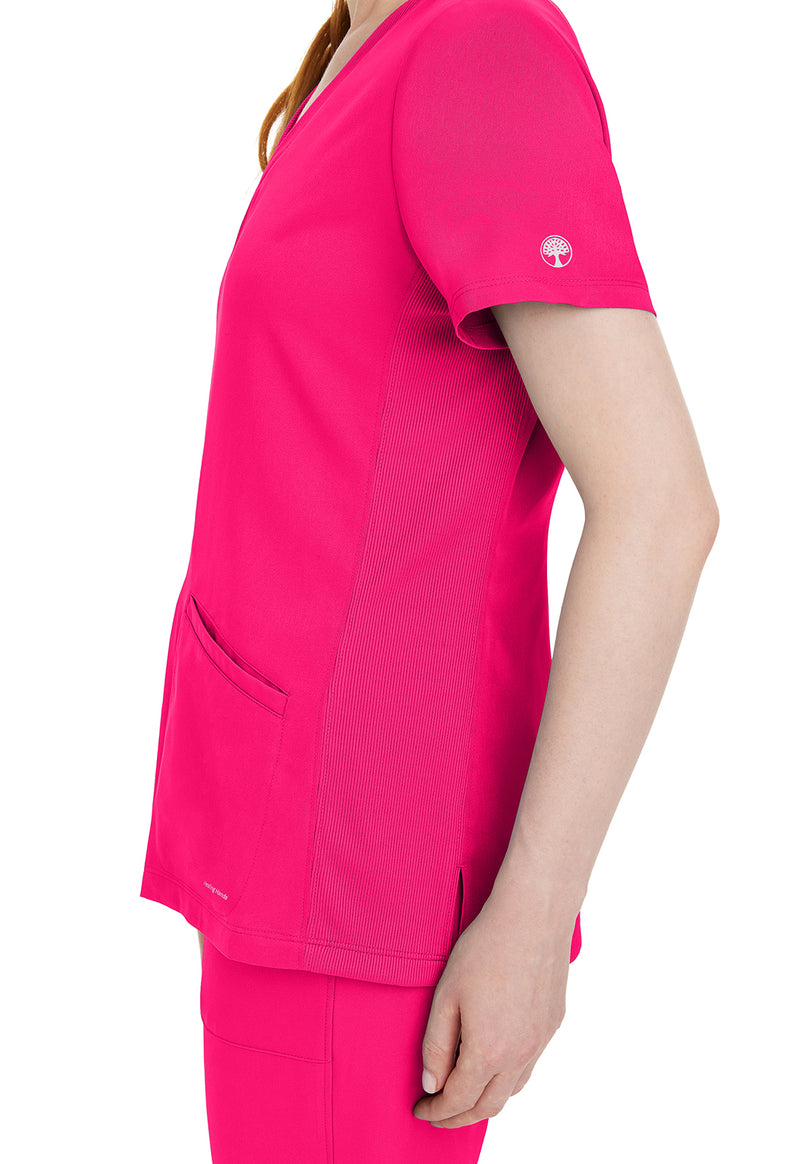 Carnation Pink - Women's Mariah Scrub Top (View 2)