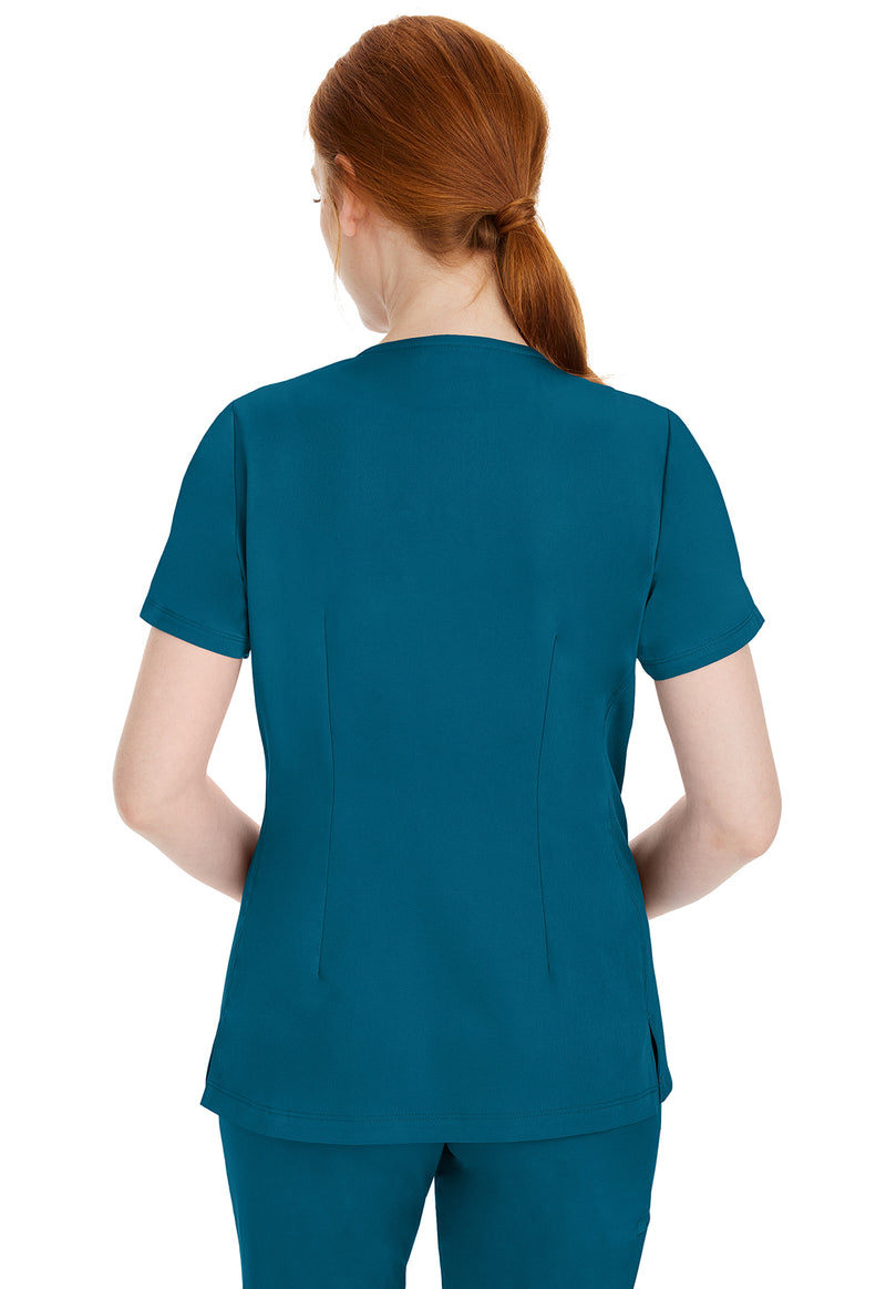 Caribbean - Healing Hands Works Women Scrub Top - Back View