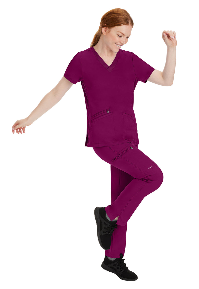 Wine - Women's Mariah Scrub Top (View 3)
