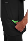 BLACK - Men's Mathew Scrub Top (View 3)