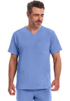 CEIL - Healing Hands Works Men Scrub Top - Front View