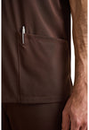 Dark Chocolate - Men's Mathew Scrub Top (View 3)