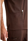 Dark Chocolate - Men's Mathew Scrub Top (View 4)