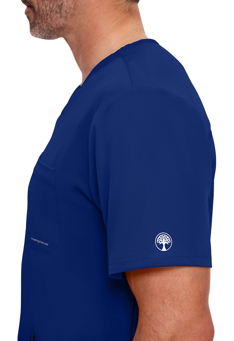 Galaxy Blue - Men's Mathew Scrub Top (View 2)