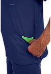Navy - Men's Mathew Scrub Top (View 3)