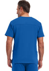 Royal - Healing Hands Works Men Scrub Top - Back View