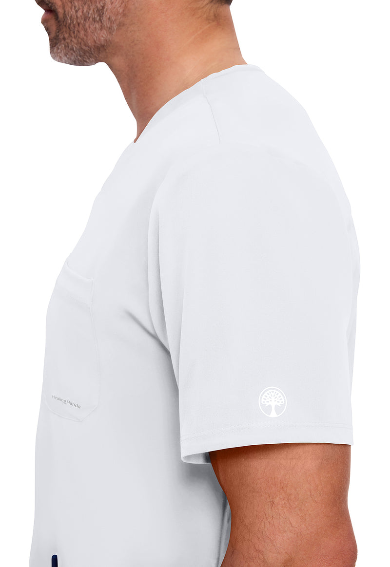 WHITE - Men's Mathew Scrub Top (View 2)