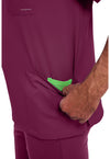 Wine - Men's Mathew Scrub Top (View 3)