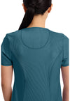 Caribbean Blue - Women's Round Neck Scrub Top (View 2)
