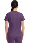 Eggplant - Cherokee IN Infinity Women Scrub Top - Back View
