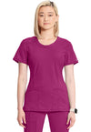 Future Fuchsia - Cherokee IN Infinity Women Scrub Top - Front View