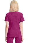 Future Fuchsia - Cherokee IN Infinity Women Scrub Top - Back View