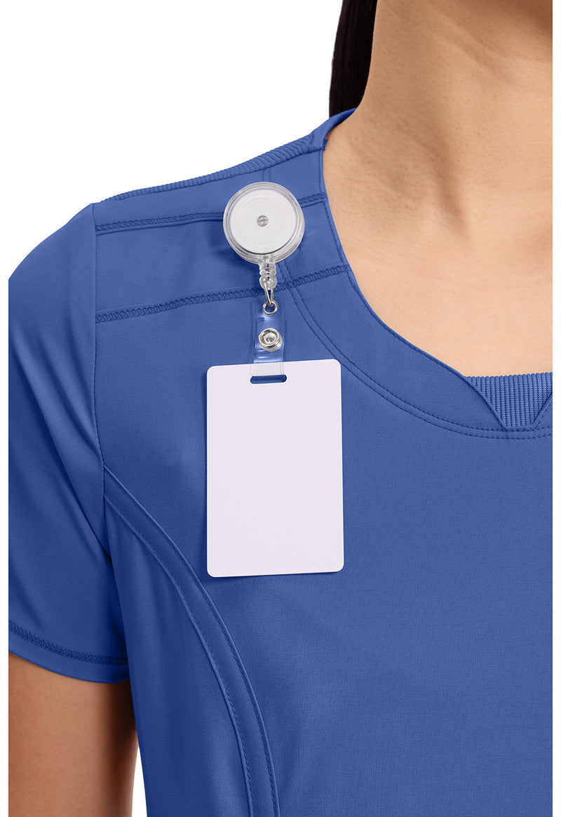 Galaxy Blue - Women's Round Neck Scrub Top (View 3)