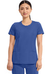 Galaxy Blue - Cherokee IN Infinity Women Scrub Top - Front View
