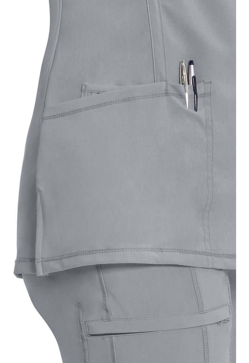 grey - Round Neck Top (View 2)