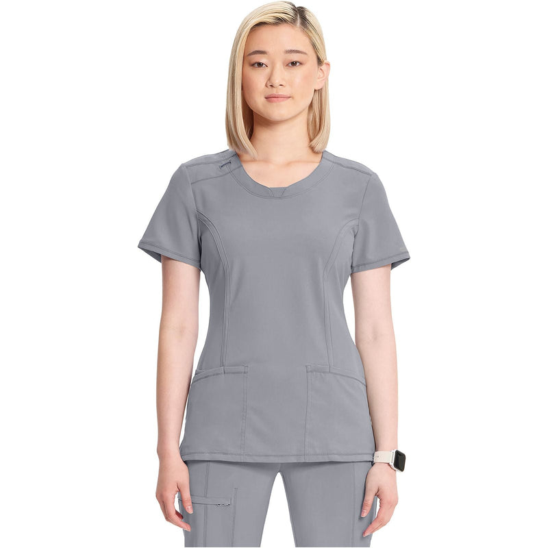 grey - Round Neck Top