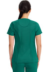 Hunter Green - Cherokee IN Infinity Women Scrub Top - Back View
