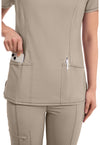 khaki - Round Neck Top (View 4)
