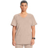 khaki - Round Neck Top