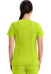 Lime Time - Cherokee IN Infinity Women Scrub Top - Back View