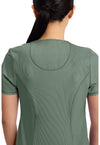 Olive - Women's Round Neck Scrub Top (View 2)