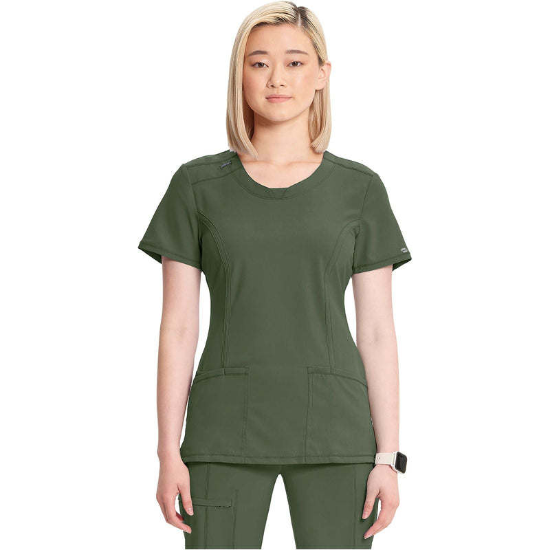 olive - Round Neck Top