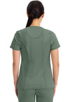 Olive - Cherokee IN Infinity Women Scrub Top - Back View