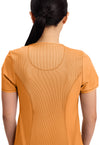 Orange Sunrise - Women's Round Neck Scrub Top (View 2)