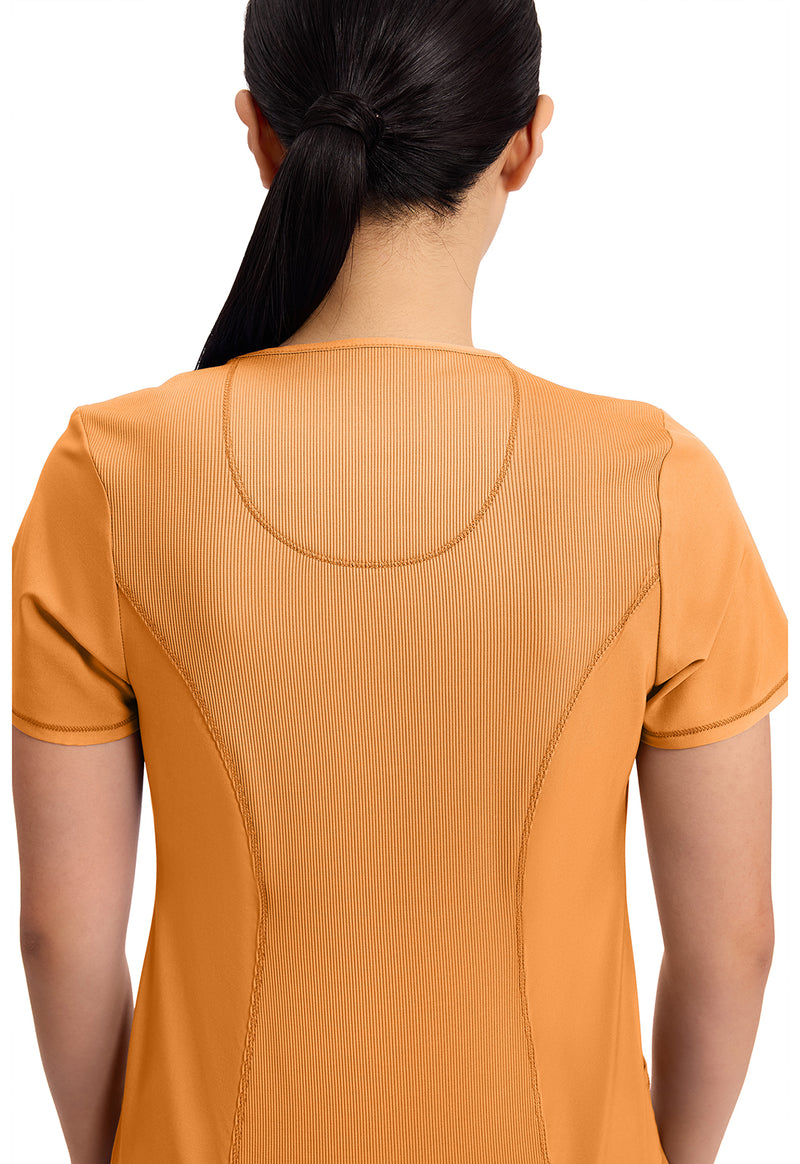 Orange Sunrise - Women's Round Neck Scrub Top (View 2)