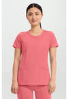 PINKERTON - Cherokee IN Infinity Women Scrub Top - Front View