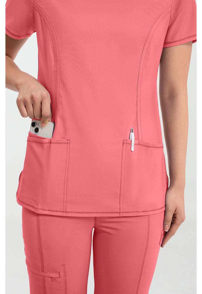 PINKERTON - Women's Round Neck Scrub Top (View 4)